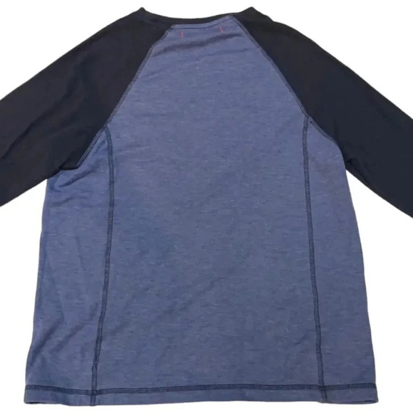 Tommy Bahama Blue Long Sleeved knit Shirt 2 tone blue. Men’s size S - Picture 3 of 11